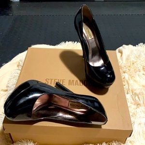 Steve Madden black patent heels